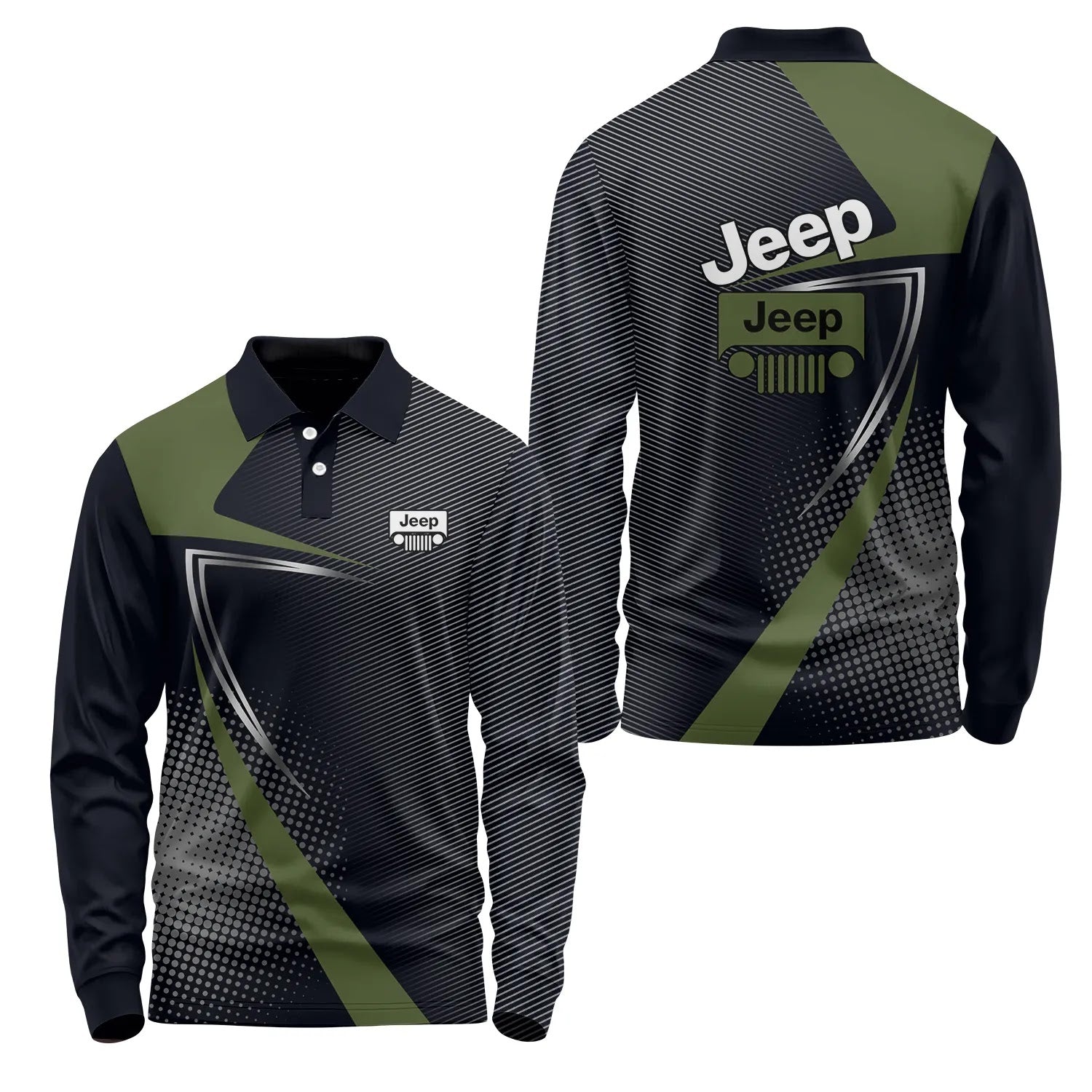 Jeep Long Sleeve Polo SC059