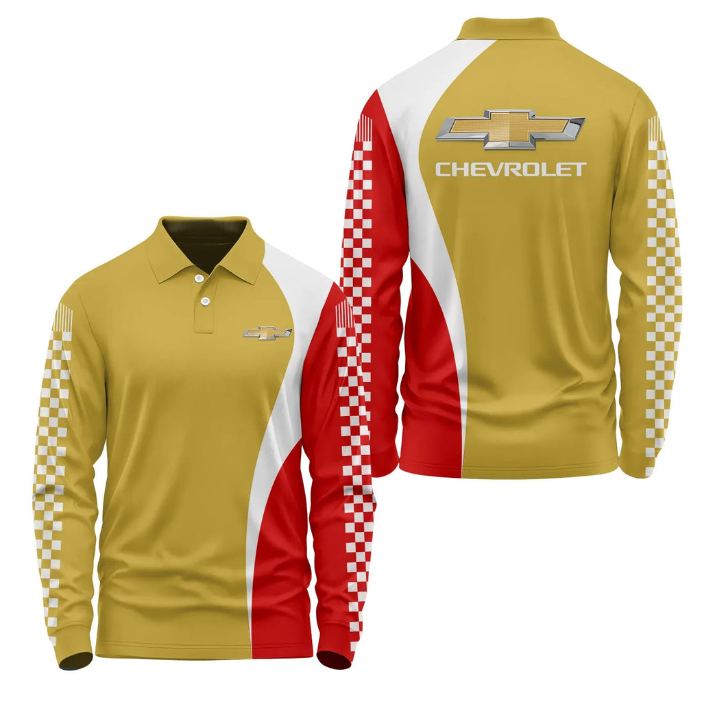 Chevrolet Long Sleeve Polo SC073