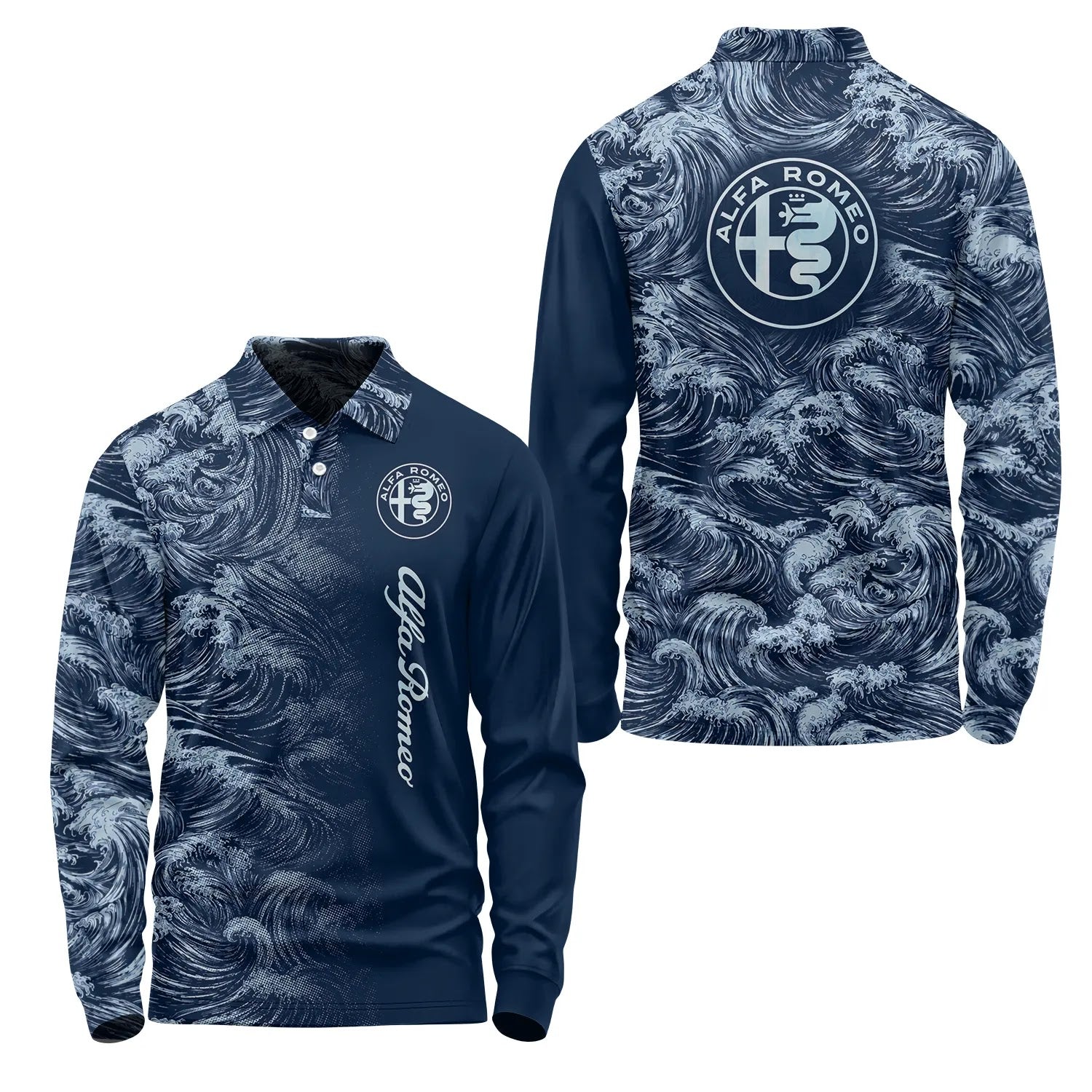 Alfa Romeo Long Sleeve Polo SHW010