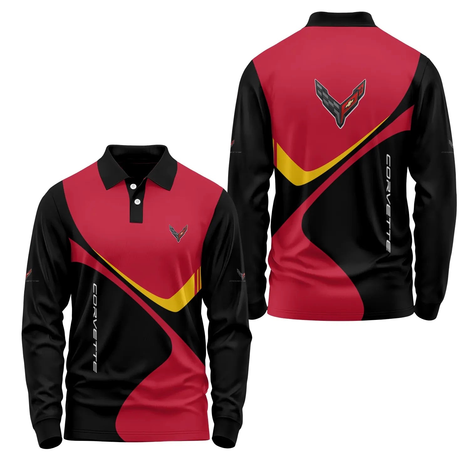 Corvette Long Sleeve Polo SC058