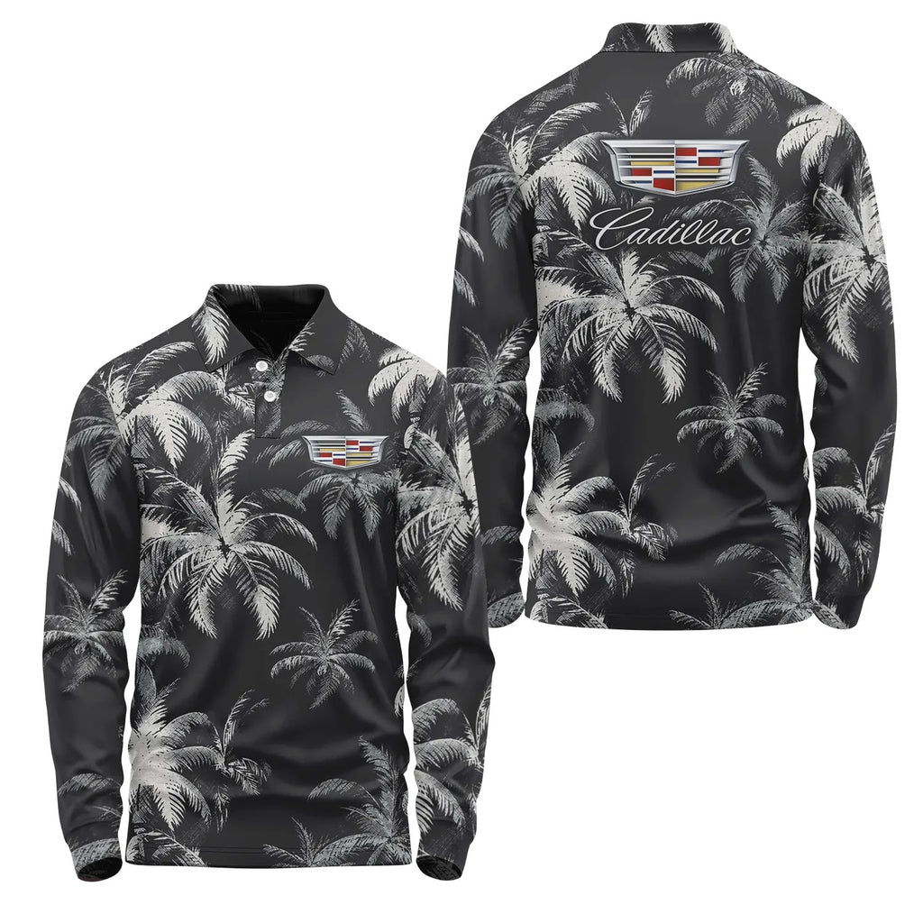 Cadillac Long Sleeve Polo SC112