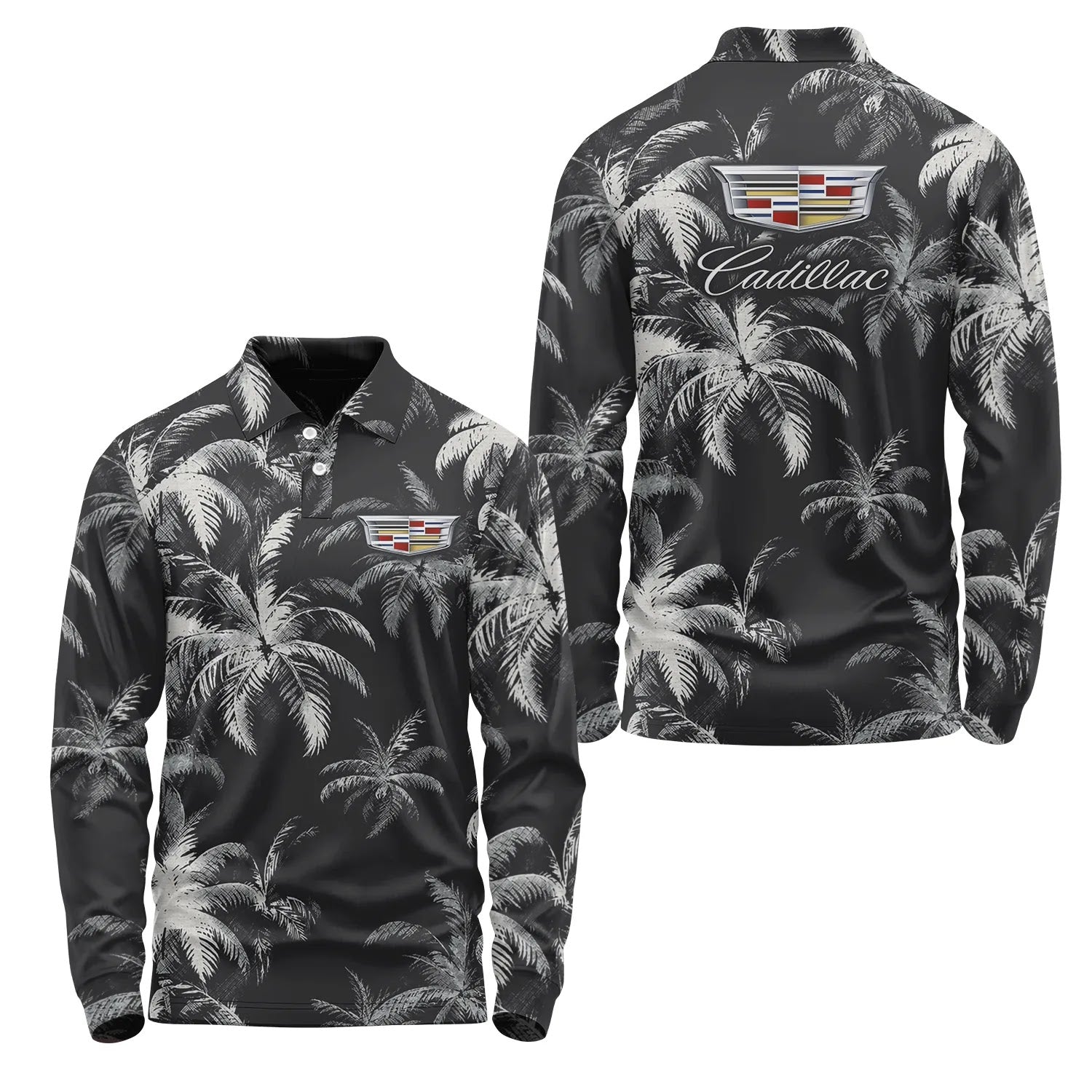 Cadillac Long Sleeve Polo SC112
