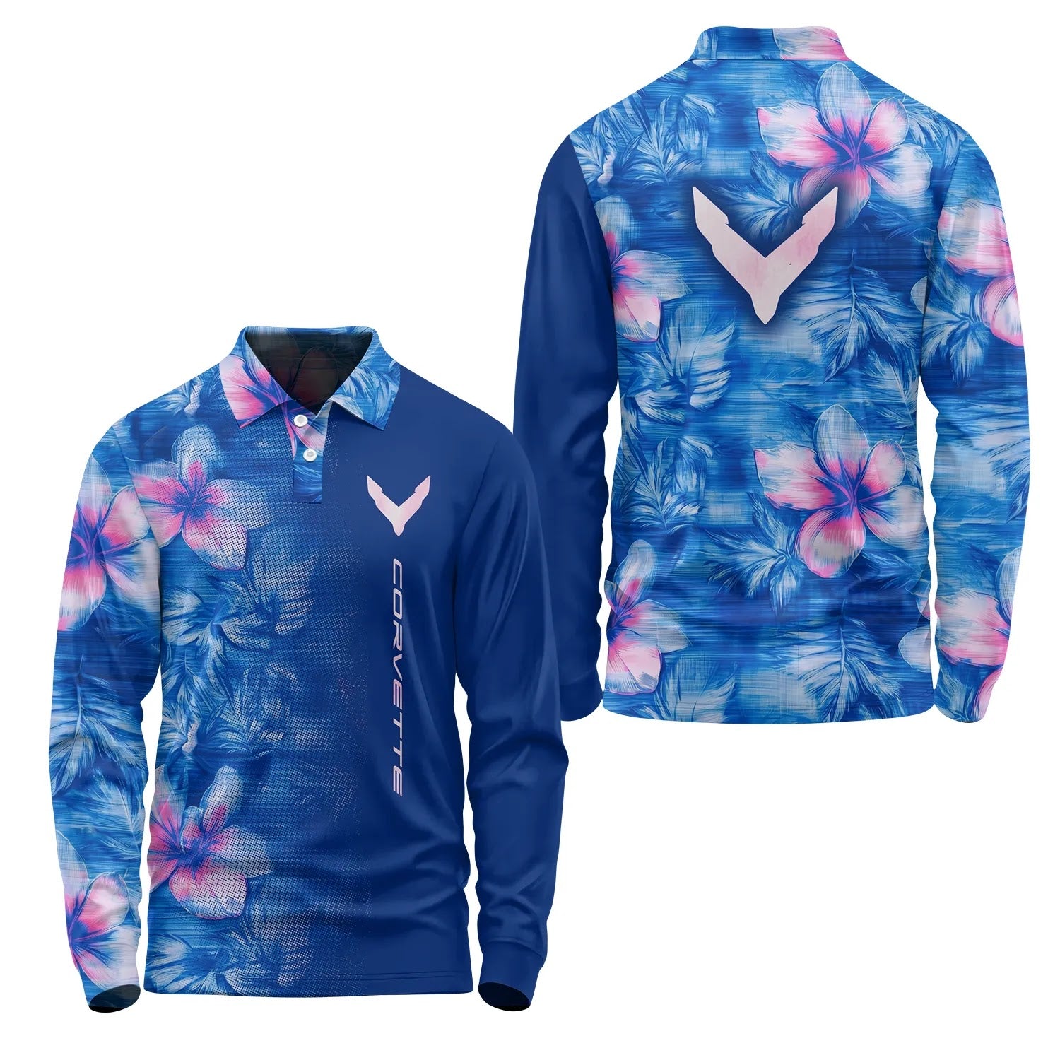 Corvette Long Sleeve Polo SHW057