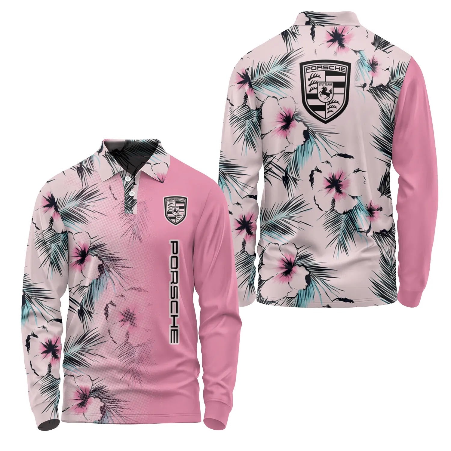 Porsche Long Sleeve Polo SHW056