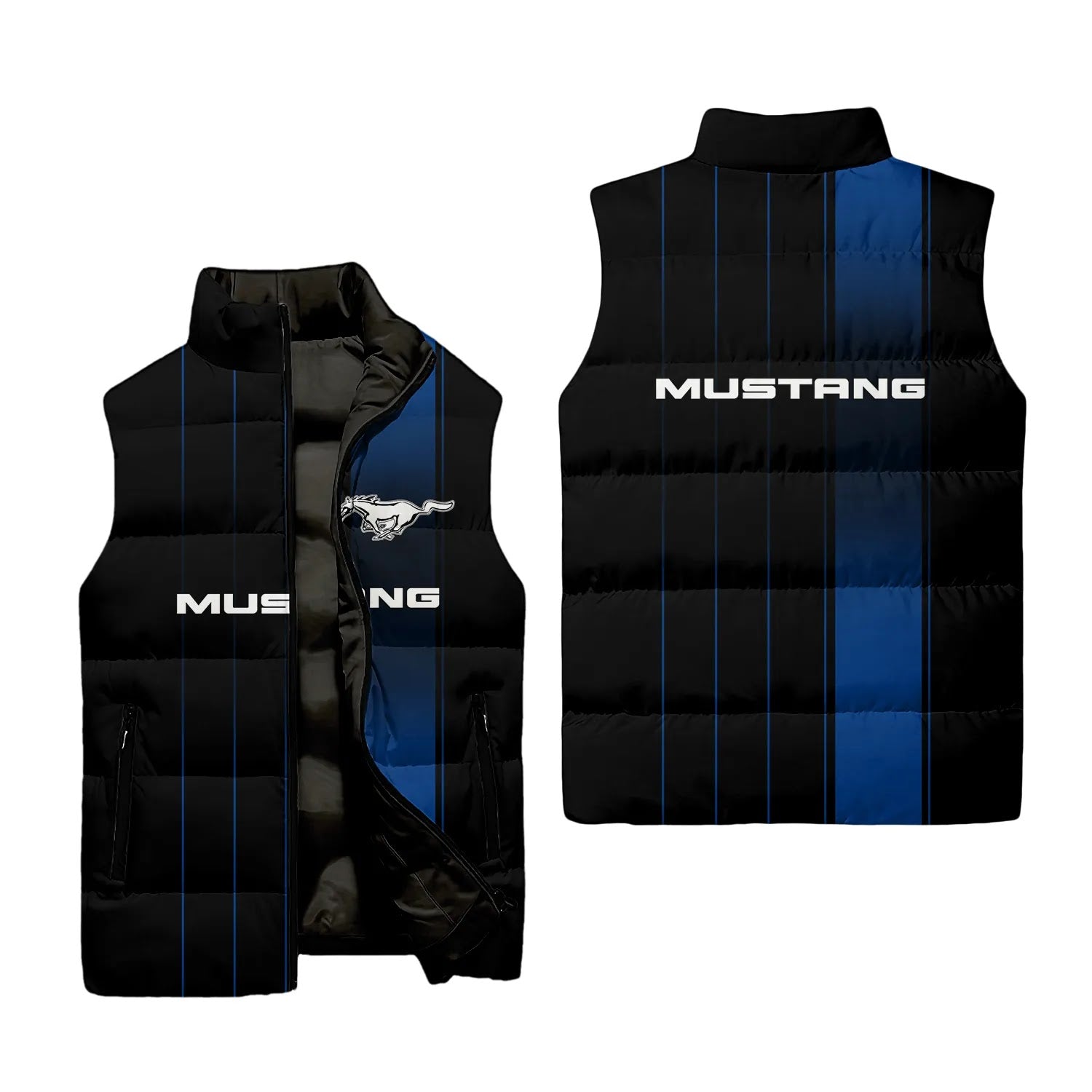 Ford Mustang Sleeveless Puffer Jacket SC068