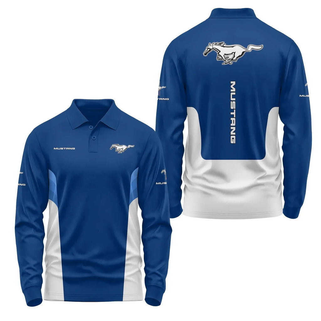 Ford Mustang Long Sleeve Polo SC043