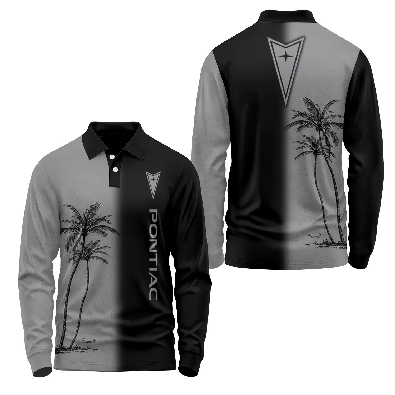 Pontiac Long Sleeve Polo SHW037