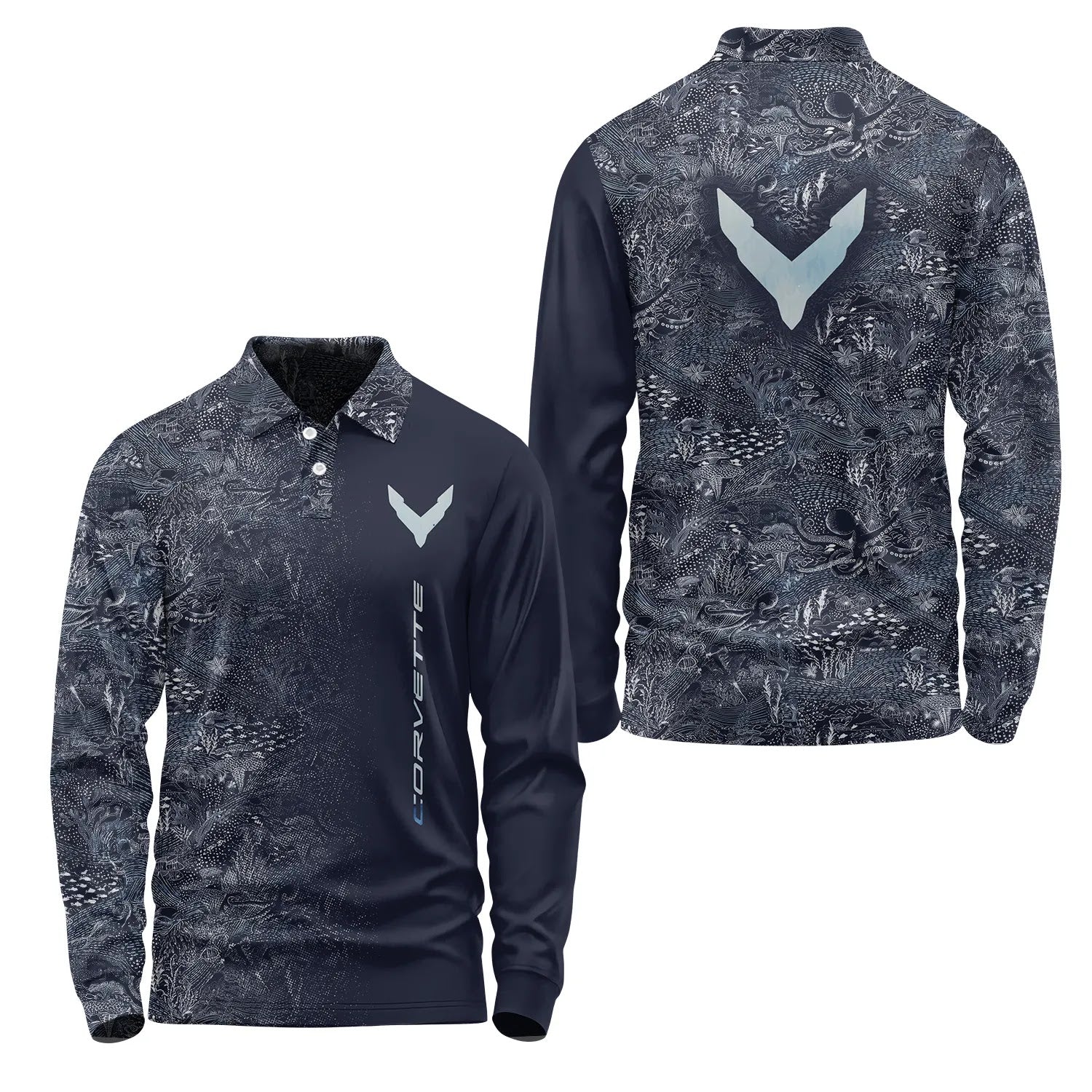 Corvette Long Sleeve Polo SHW006
