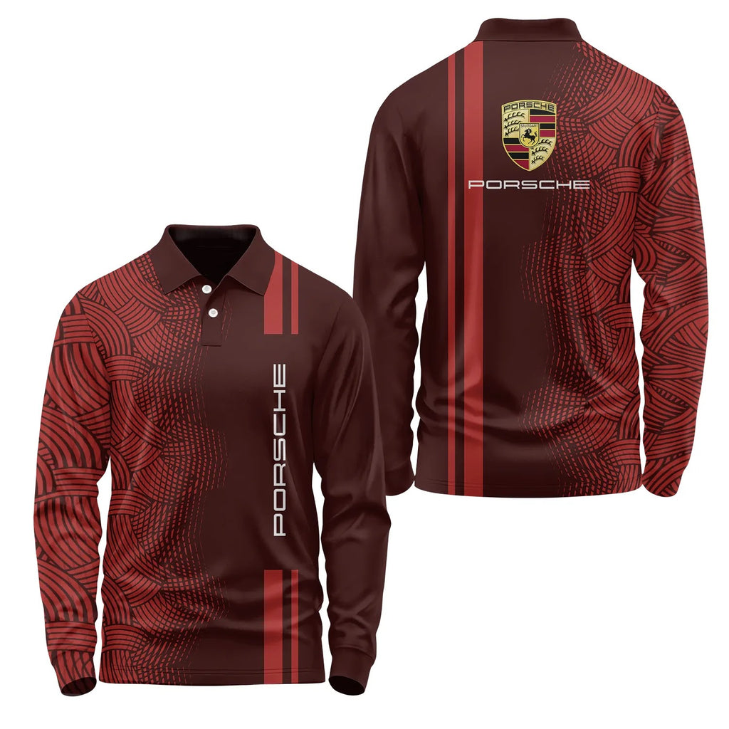 Porsche Long Sleeve Polo SC084