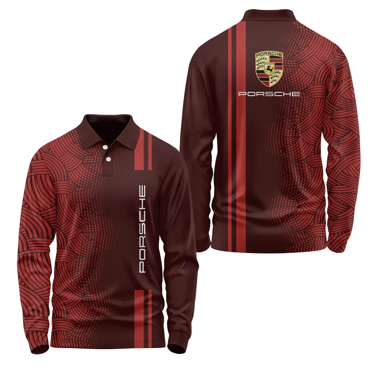 Porsche Long Sleeve Polo SC084