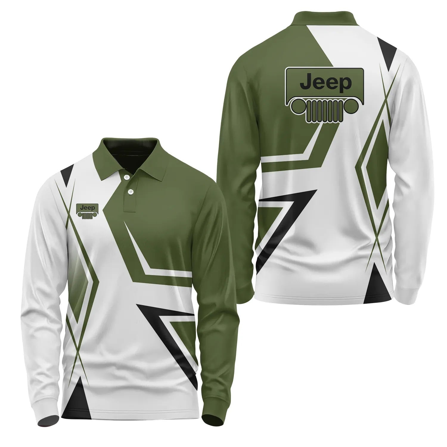 Jeep Long Sleeve Polo SC080