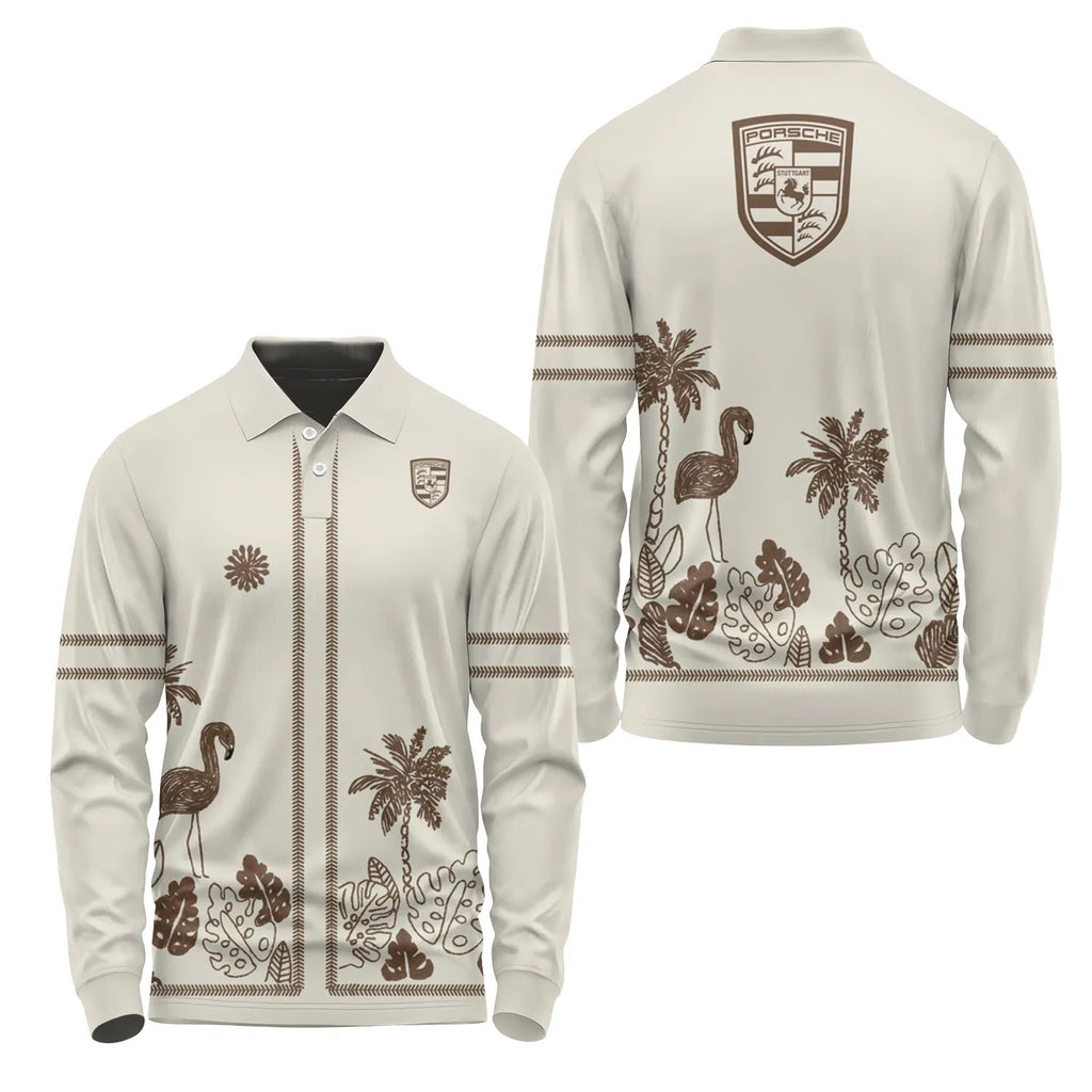 Porsche Long Sleeve Polo SHW044