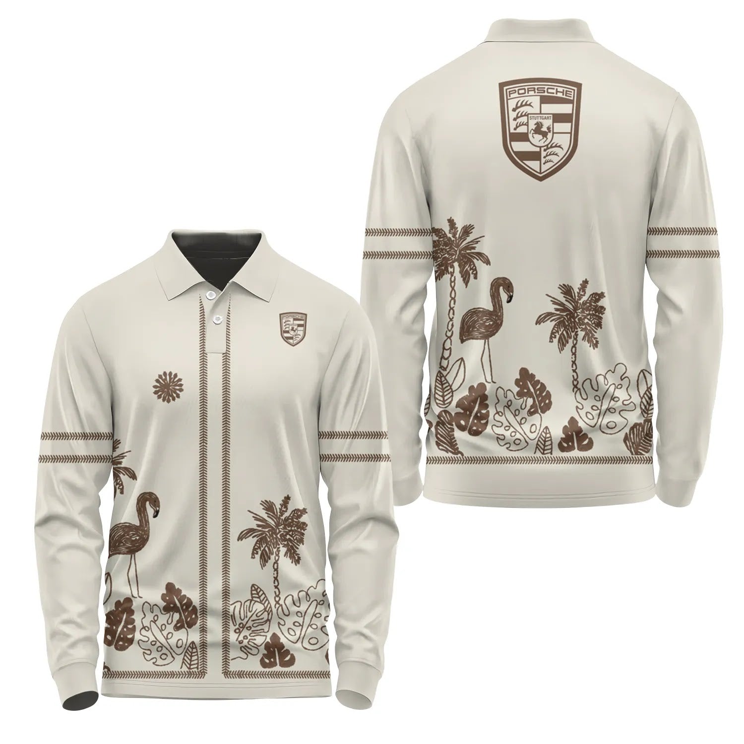 Porsche Long Sleeve Polo SHW044