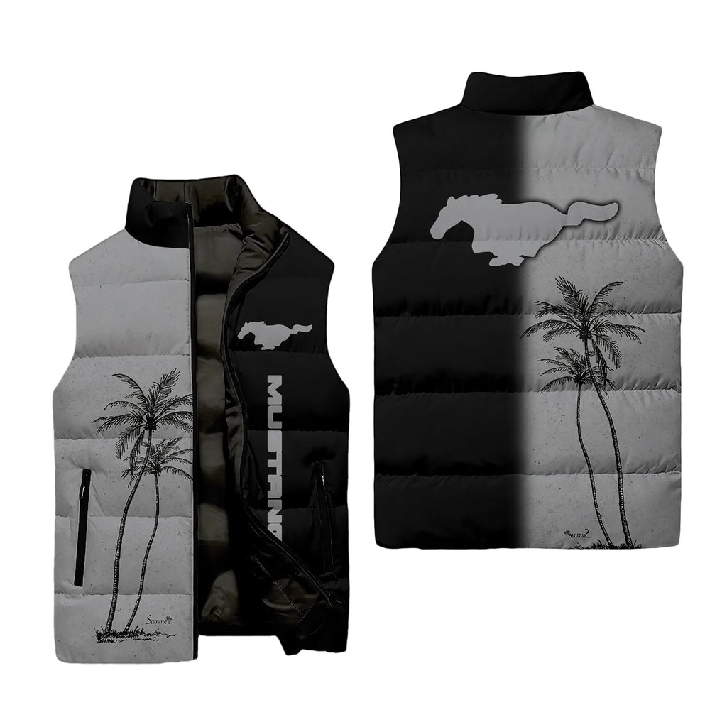 Ford Mustang Sleeveless Puffer Jacket SHW037