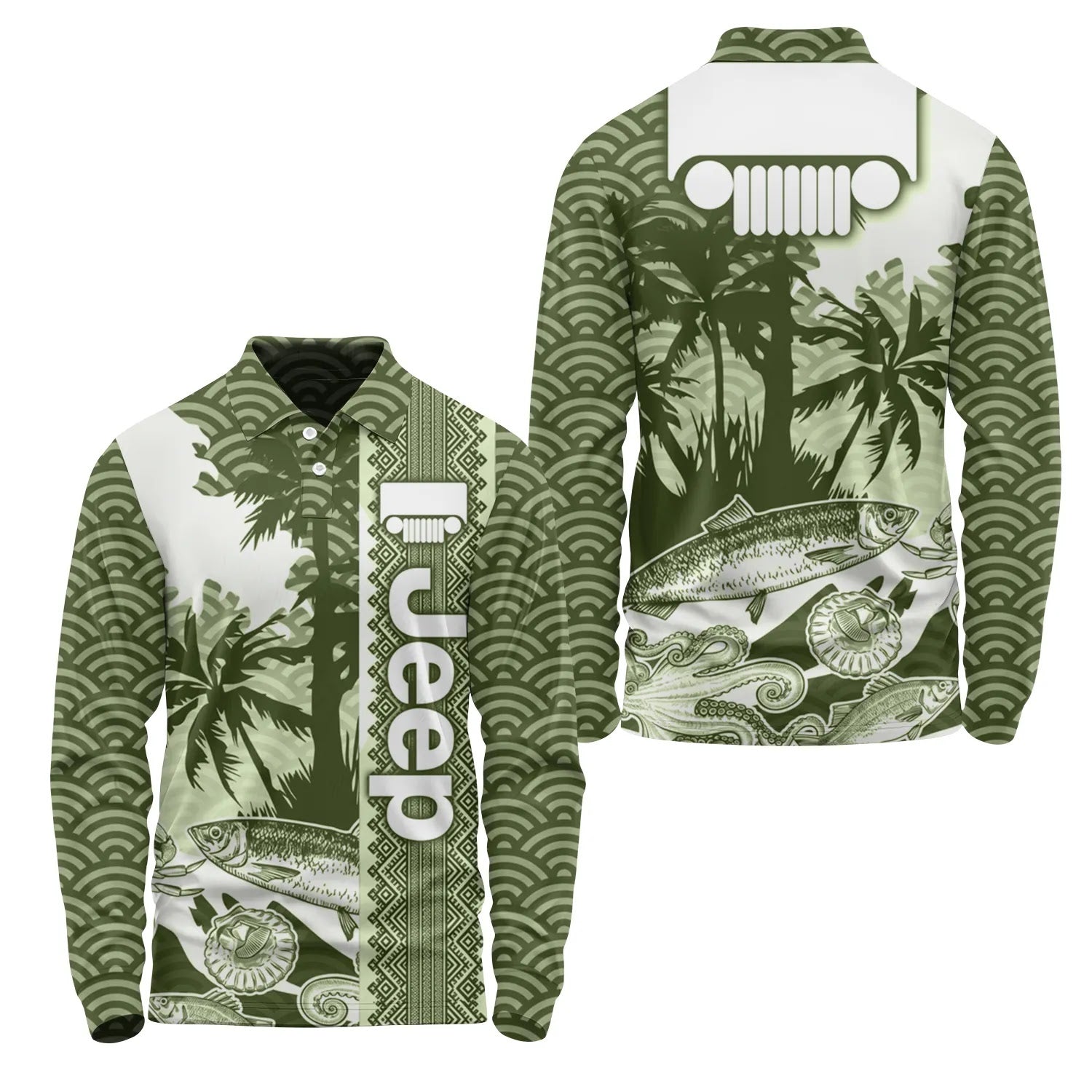Jeep Long Sleeve Polo SHW038