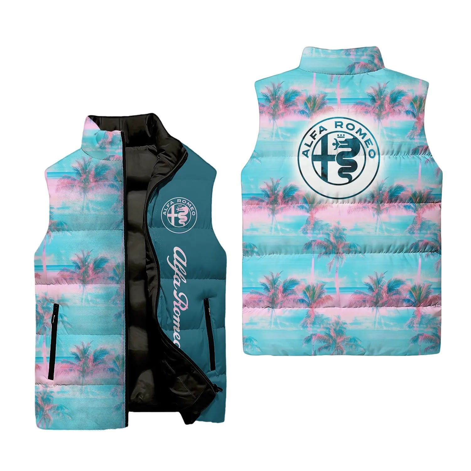 Alfa Romeo Sleeveless Puffer Jacket SHW058