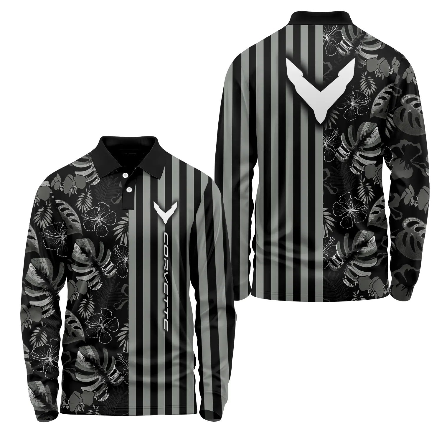Corvette Long Sleeve Polo SHW040