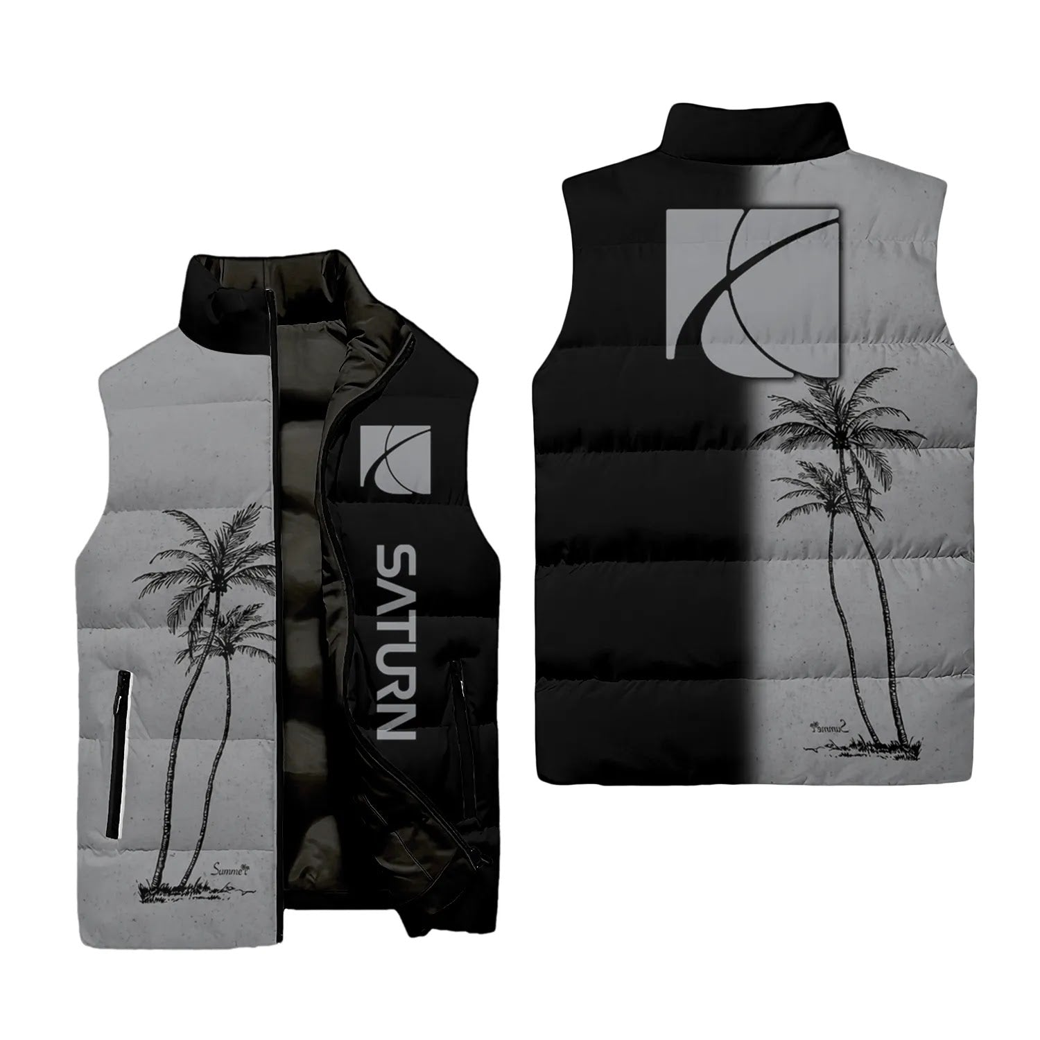 Saturn Sleeveless Puffer Jacket SHW037