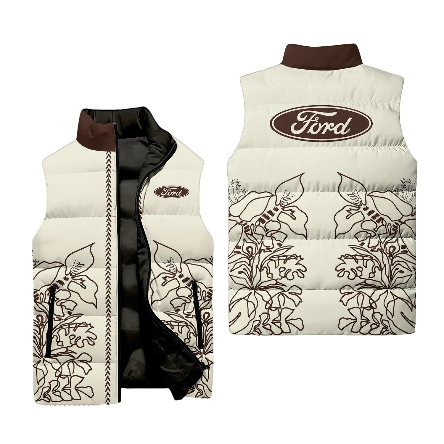 Ford Sleeveless Puffer Jacket SHW064