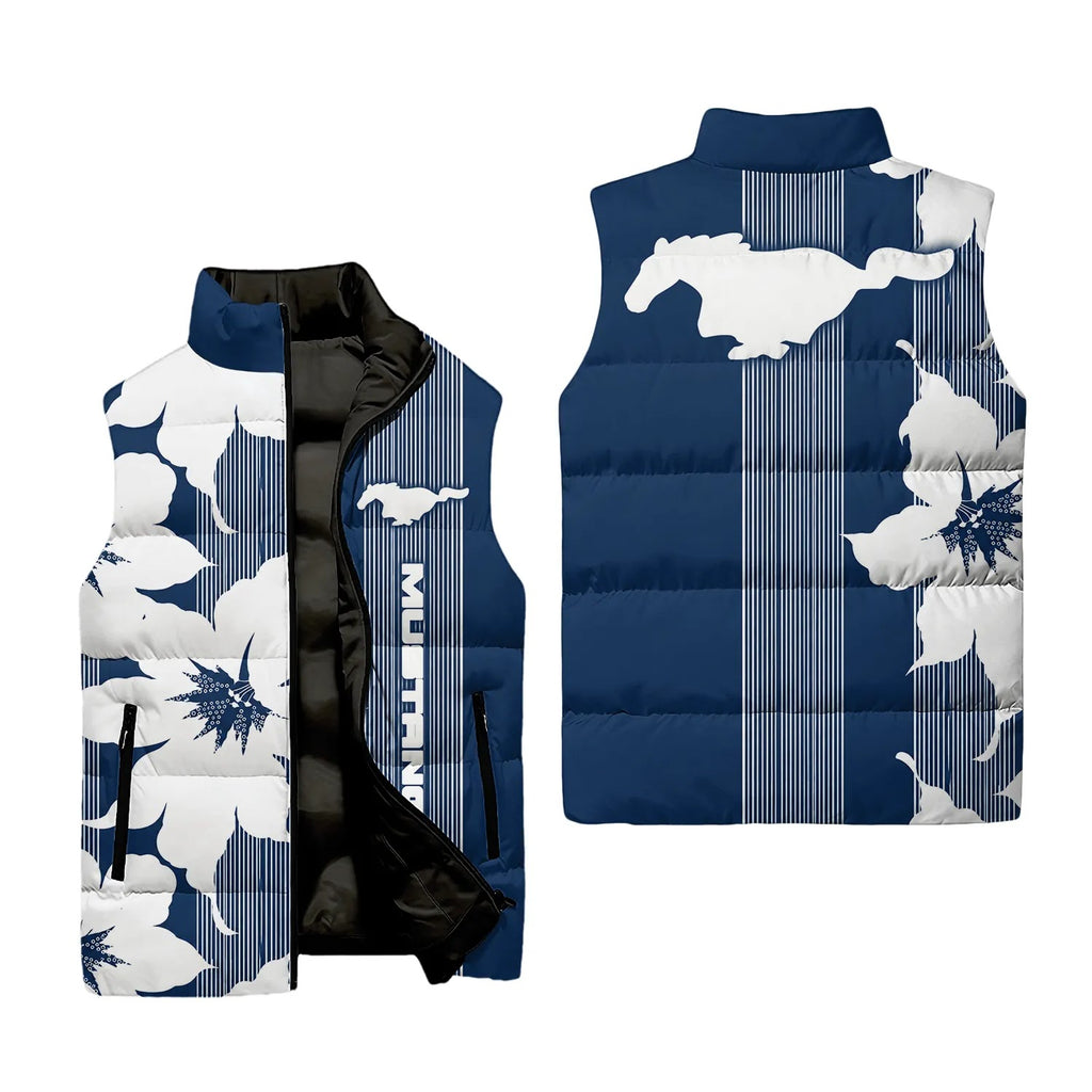 Ford Mustang Sleeveless Puffer Jacket SHW039