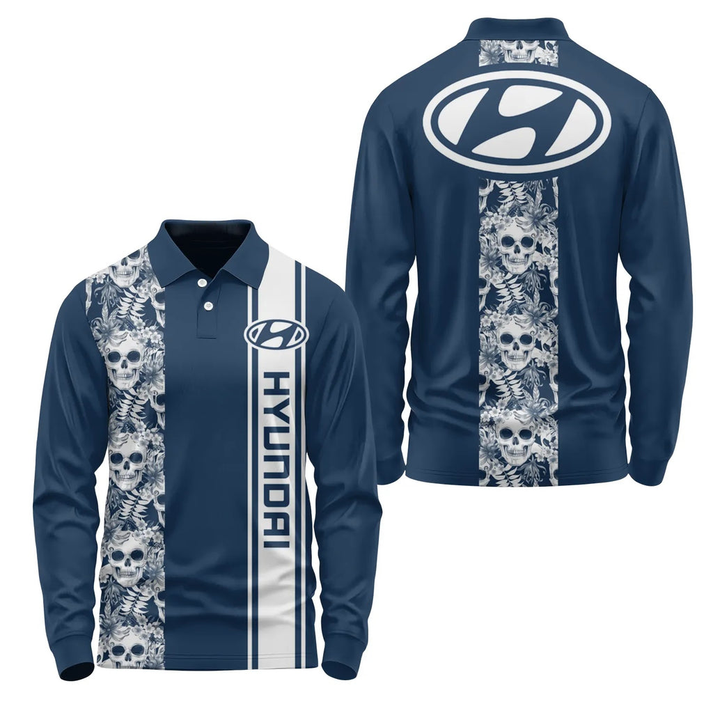 Hyundai Long Sleeve Polo SHW042