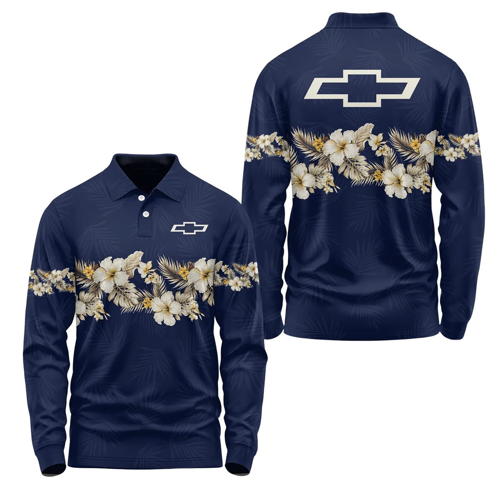 Chevrolet Long Sleeve Polo SHW047