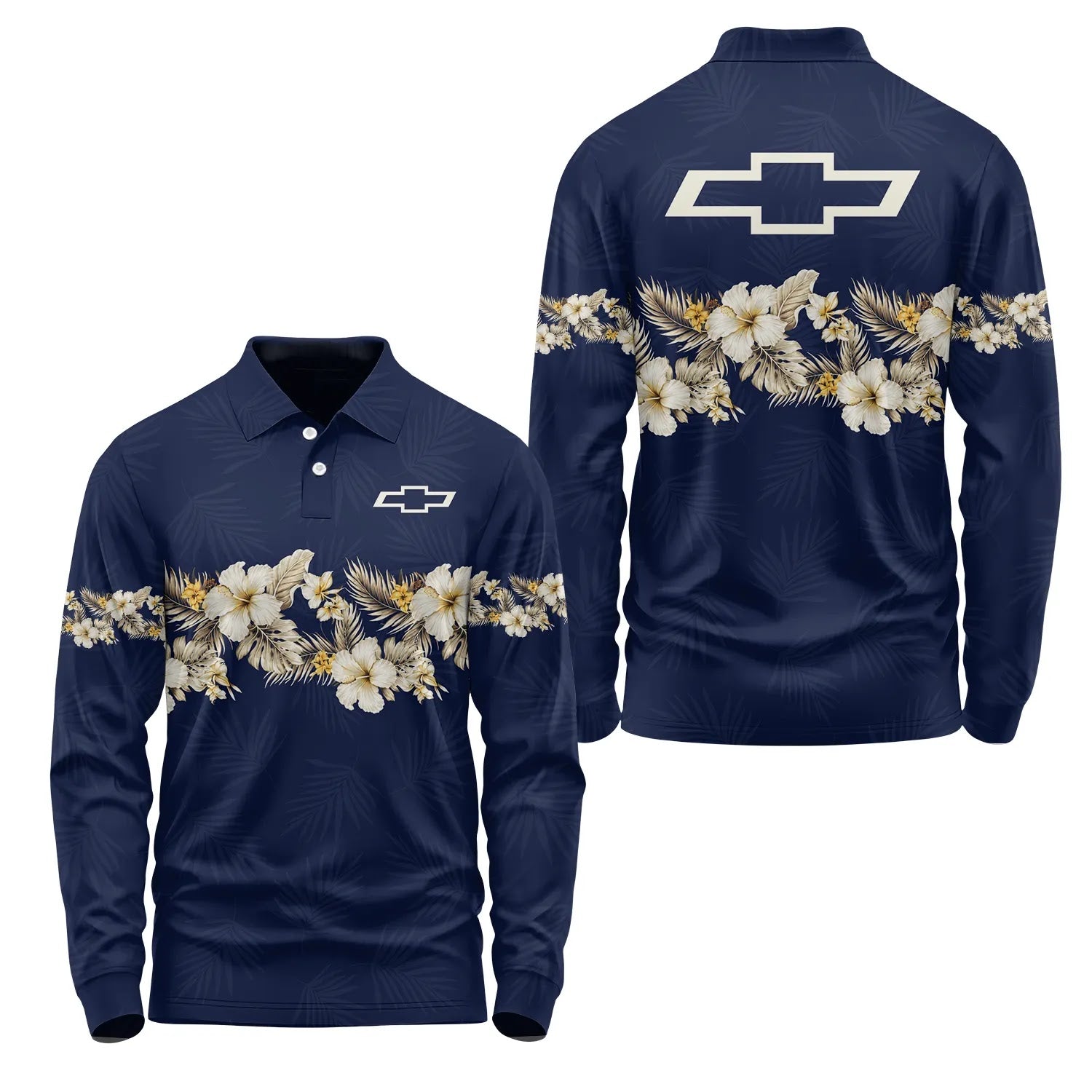 Chevrolet Long Sleeve Polo SHW047