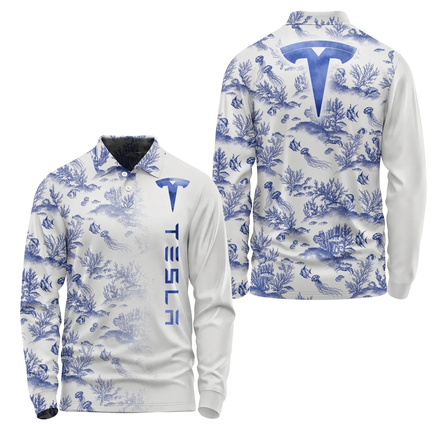 Tesla Long Sleeve Polo SHW009