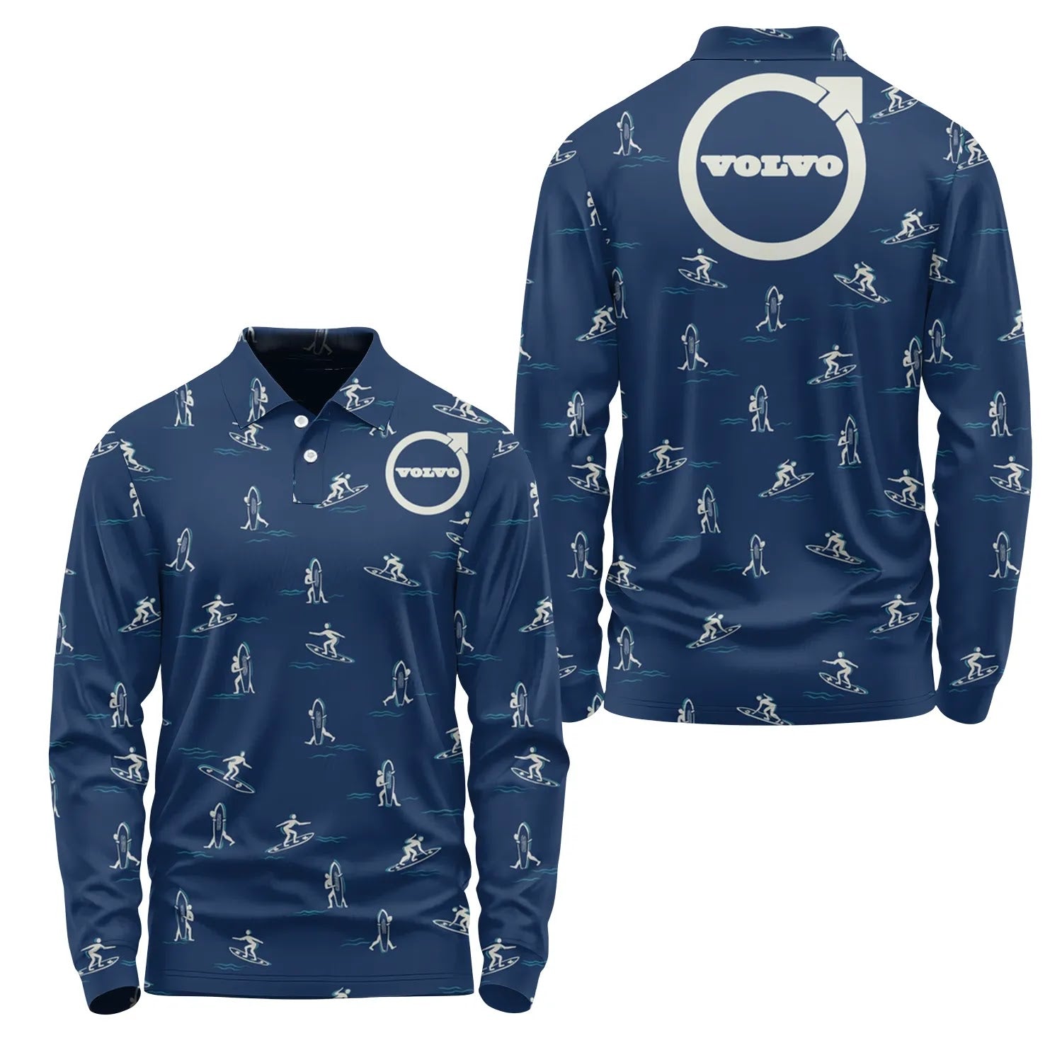 Volvo Long Sleeve Polo SHW011