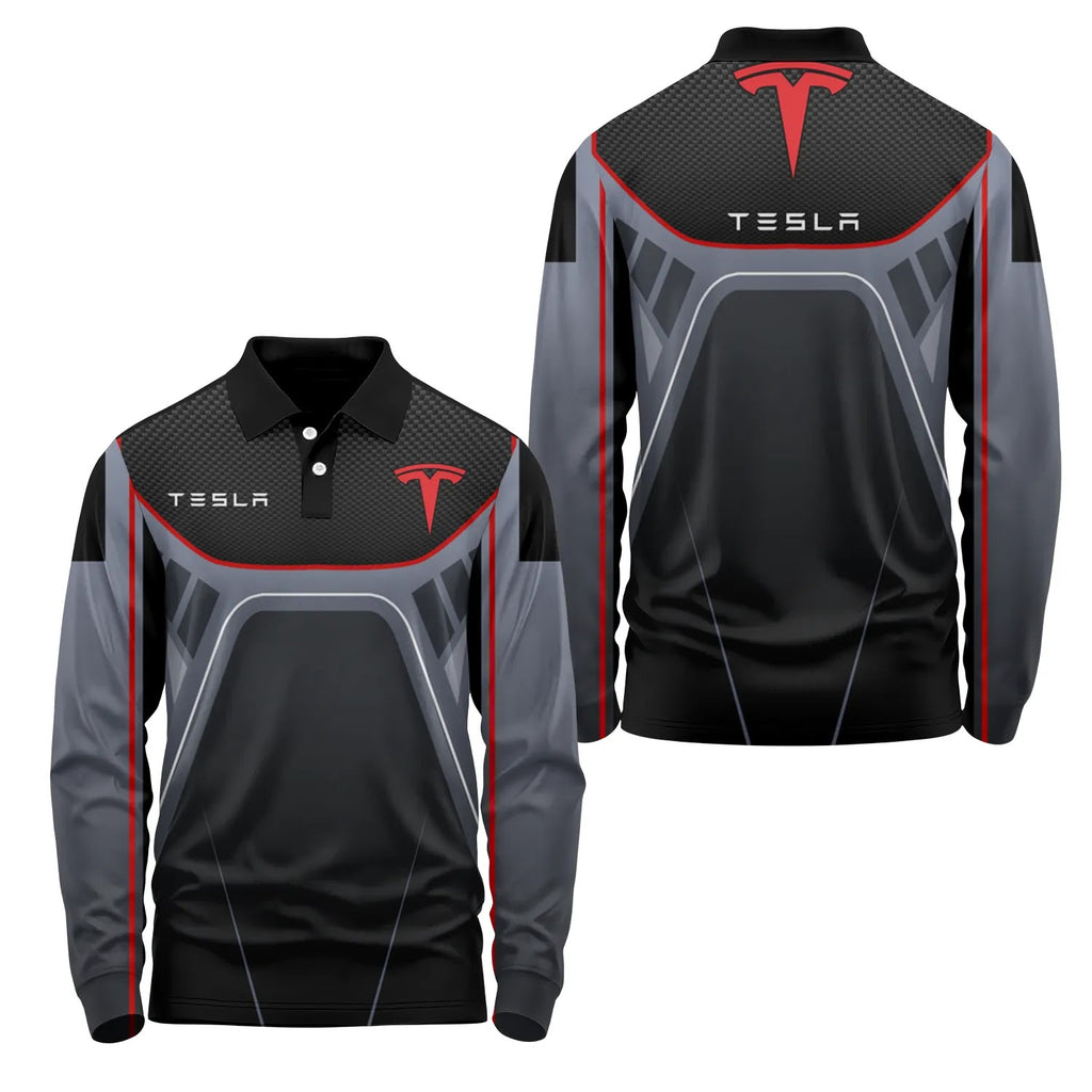 Tesla Long Sleeve Polo SC088