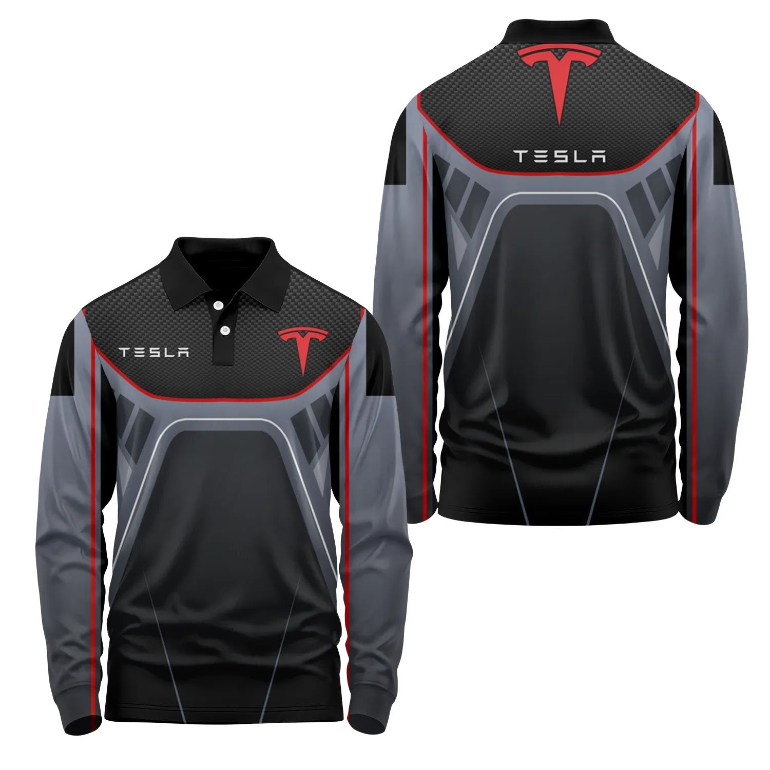 Tesla Long Sleeve Polo SC088