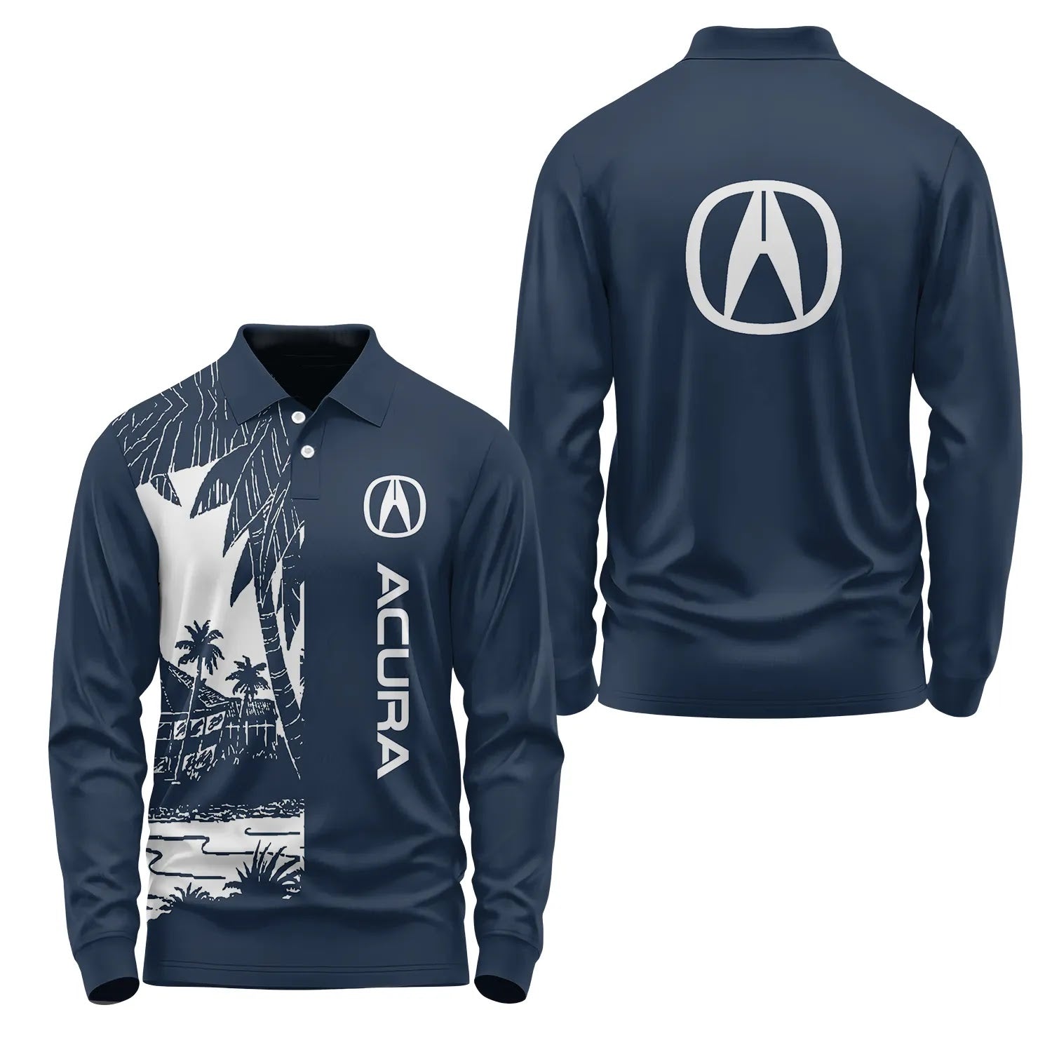 Acura Long Sleeve Polo SHW031