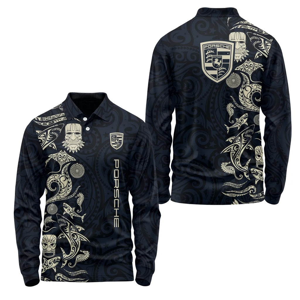 Porsche Long Sleeve Polo SHW033