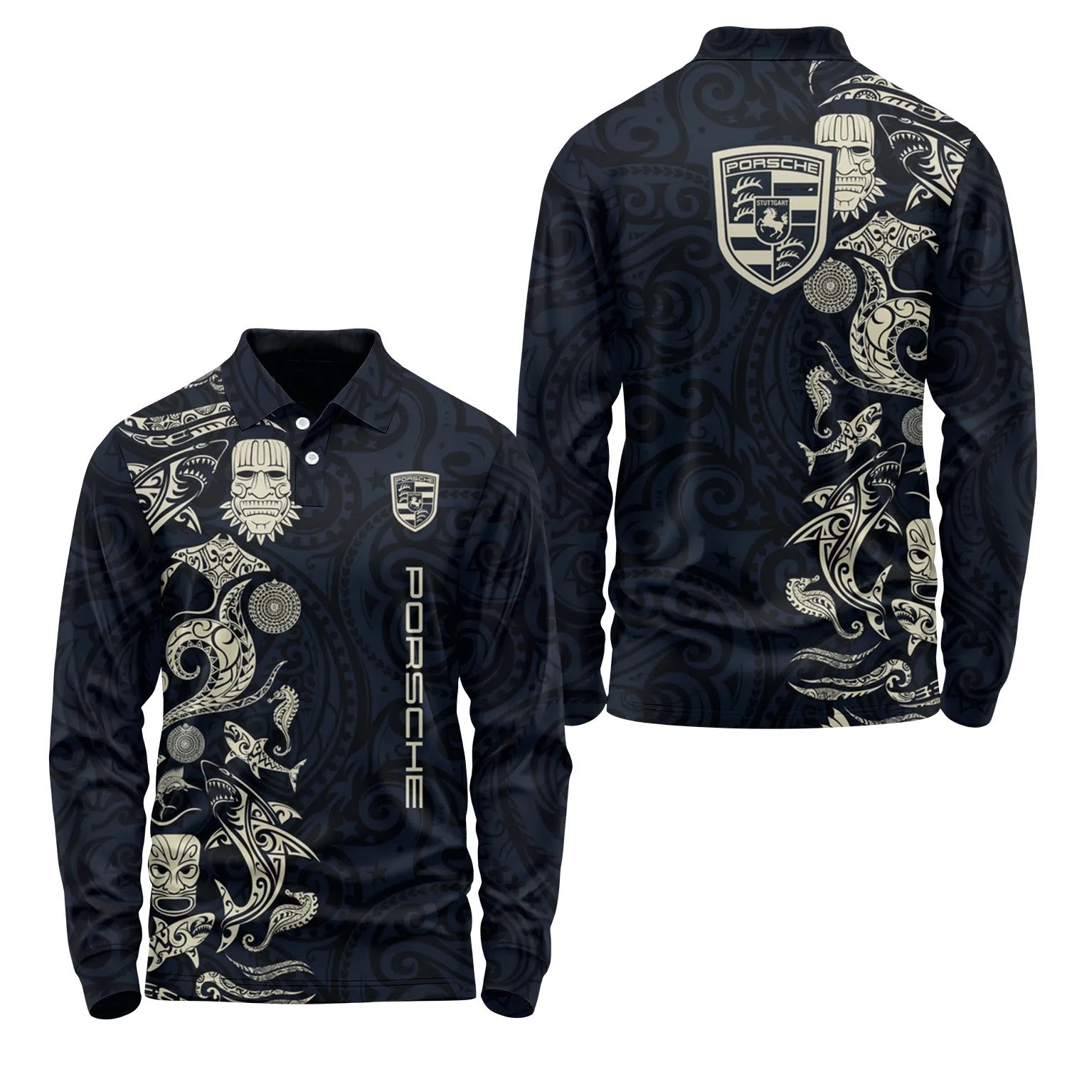 Porsche Long Sleeve Polo SHW033