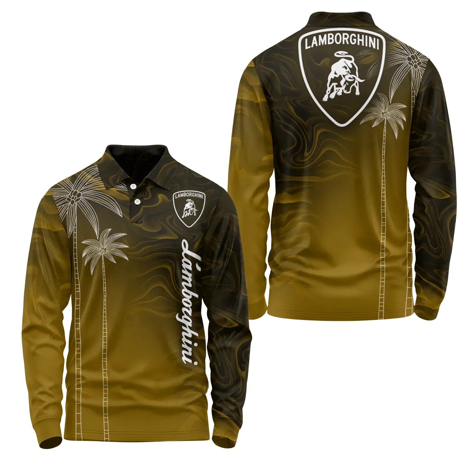 Lamborghini Long Sleeve Polo SHW070