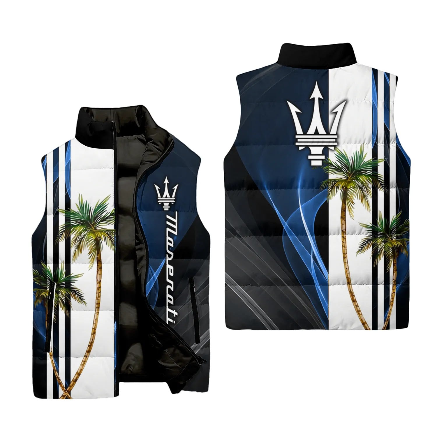 Maserati Sleeveless Puffer Jacket SHW036