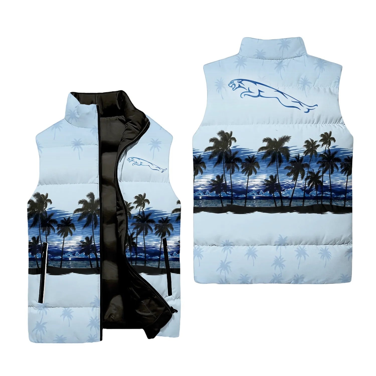 Jaguar Sleeveless Puffer Jacket SHW016
