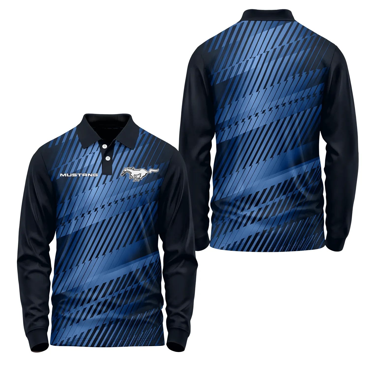 Ford Mustang Long Sleeve Polo SC118