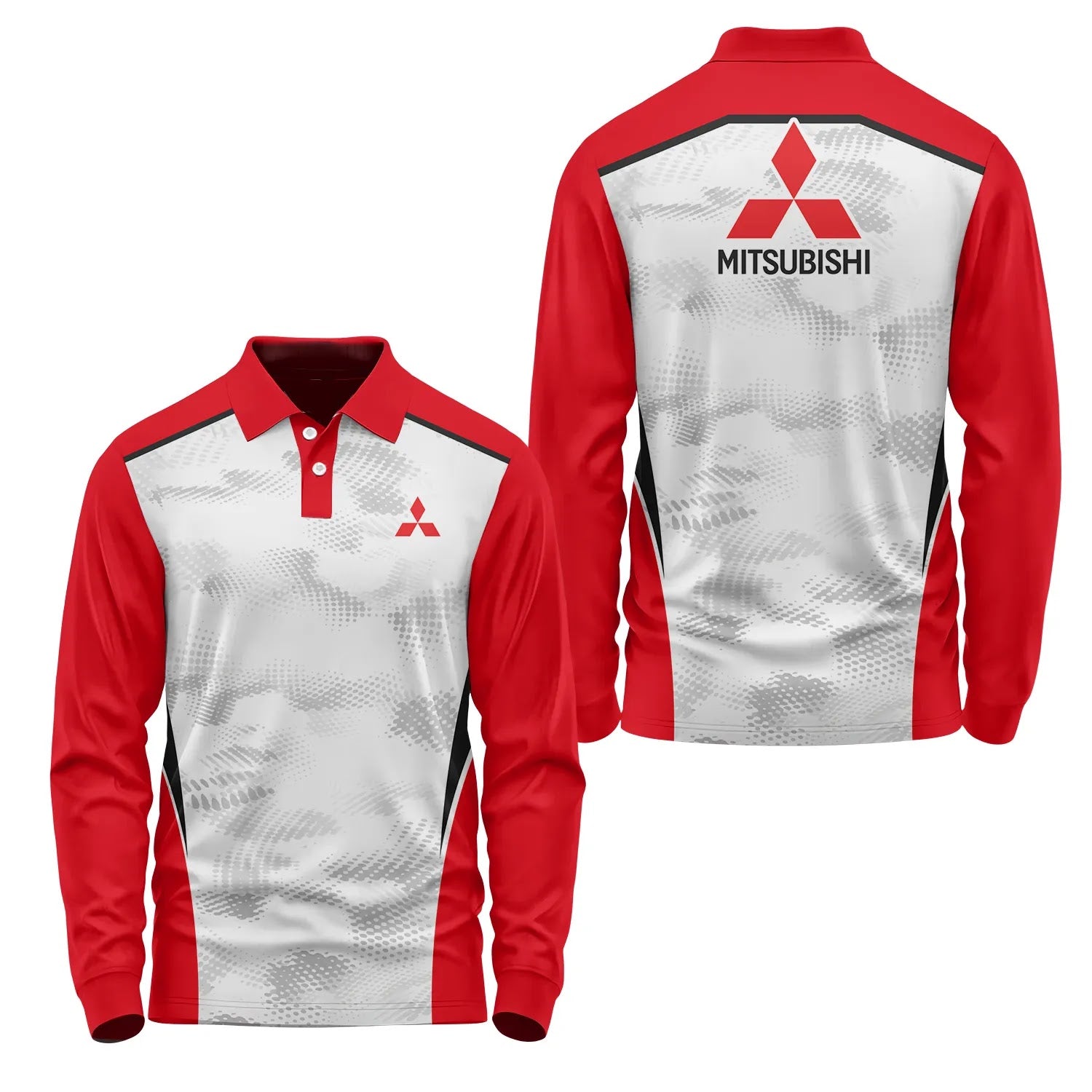 Mitsubishi Long Sleeve Polo SC081