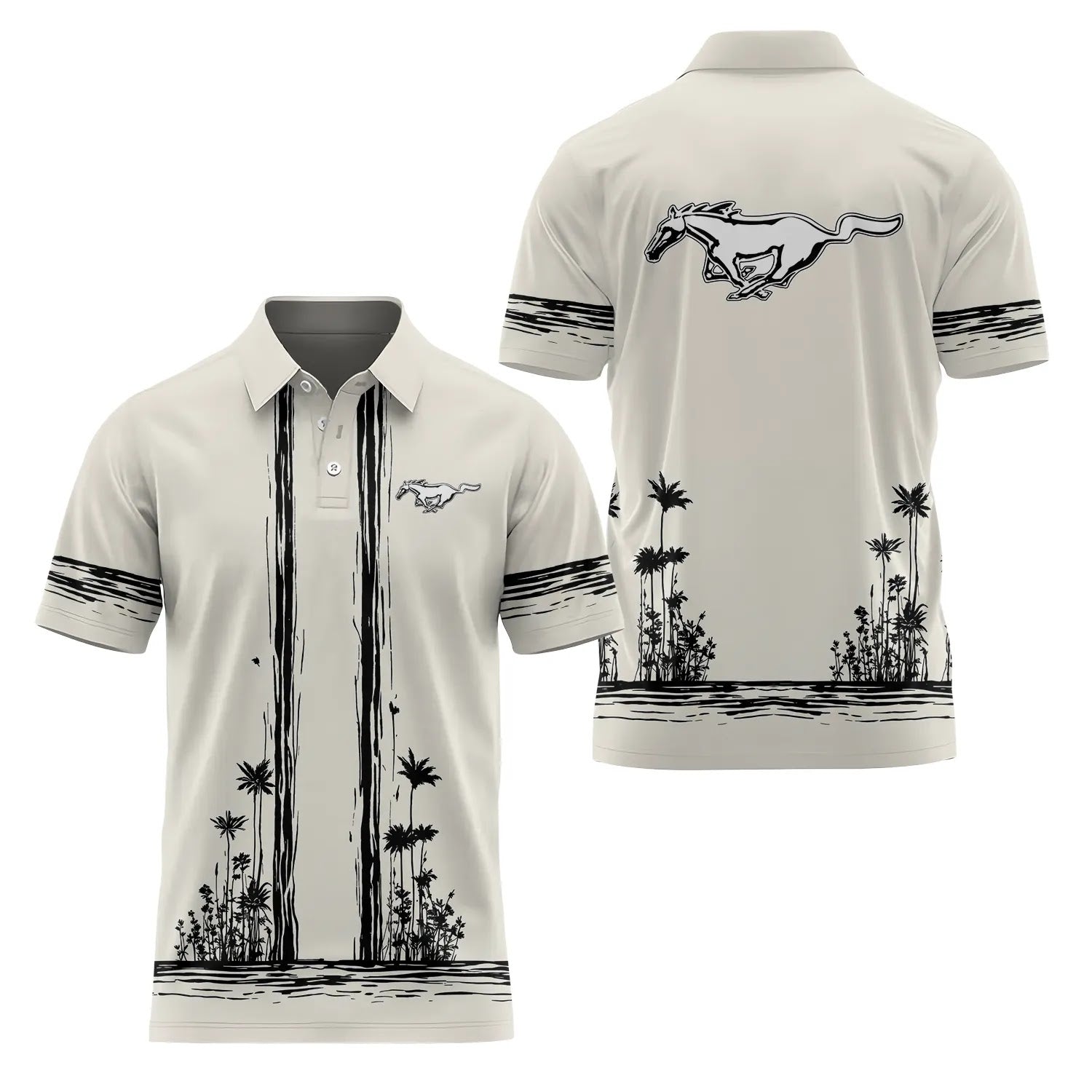 Ford Mustang Short Sleeve Polo SHW043