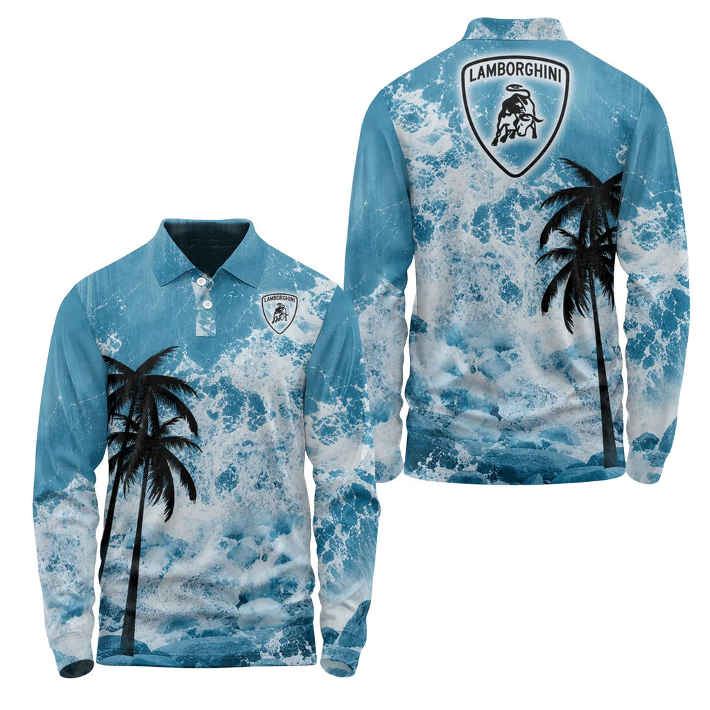 Lamborghini Long Sleeve Polo SHW052