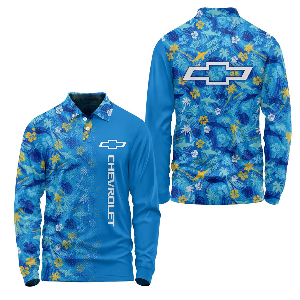 Chevrolet Long Sleeve Polo SHW027