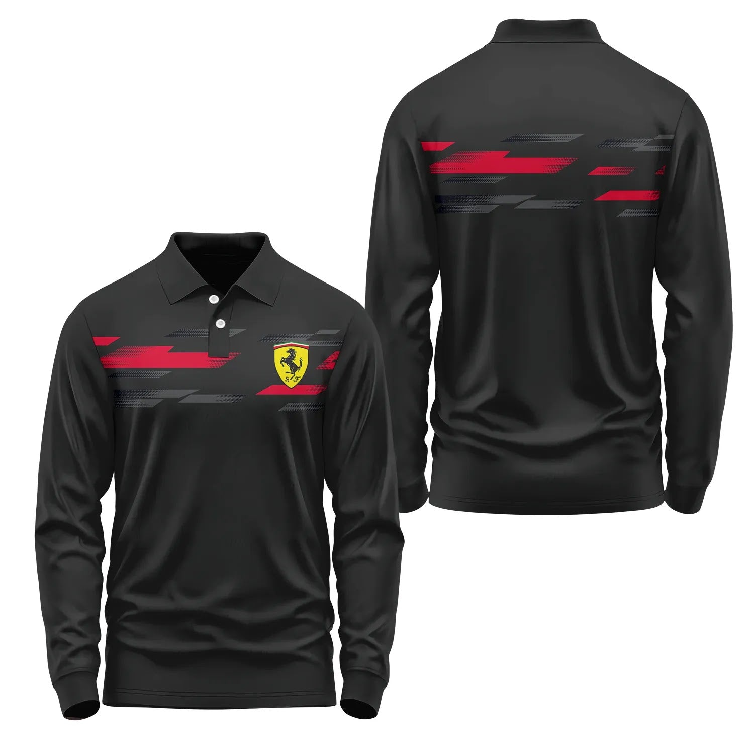 Ferrari Long Sleeve Polo SC100