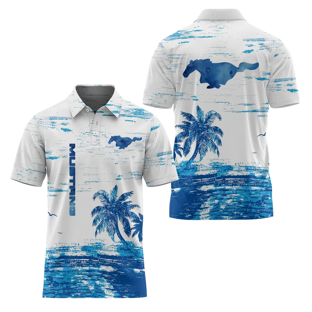 Ford Mustang Short Sleeve Polo SHW069