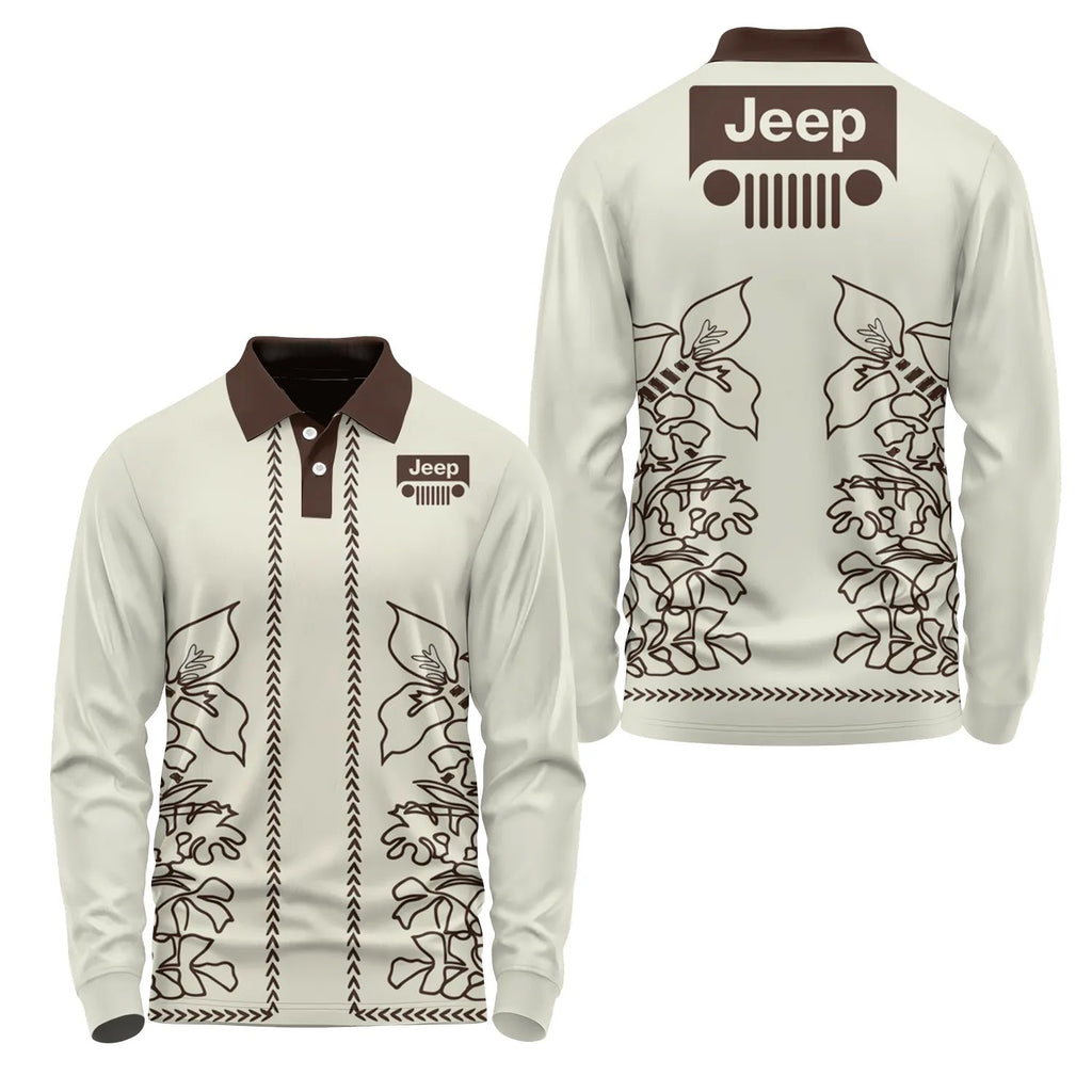 Jeep Long Sleeve Polo SHW064