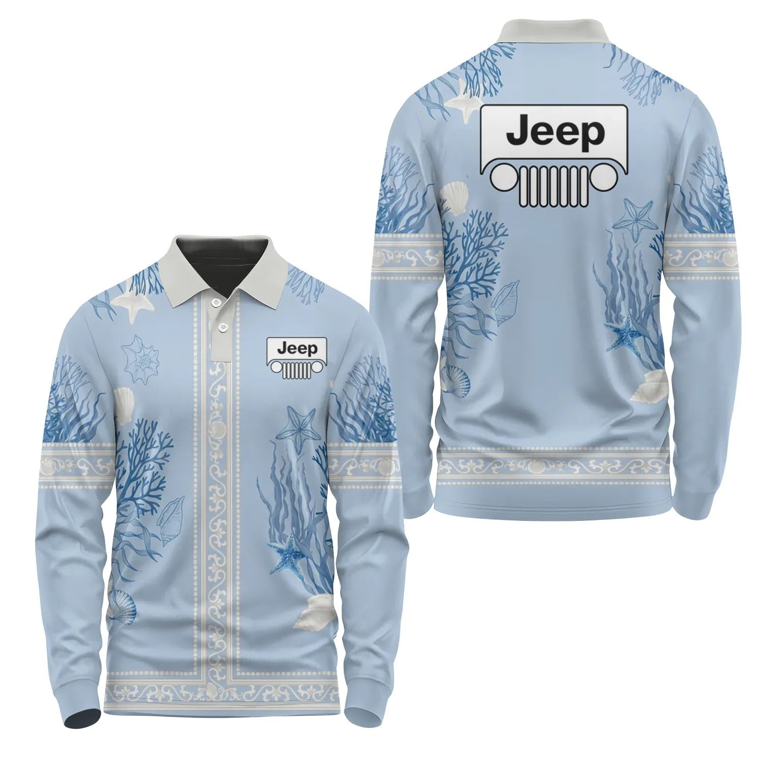 Jeep Long Sleeve Polo SHW024