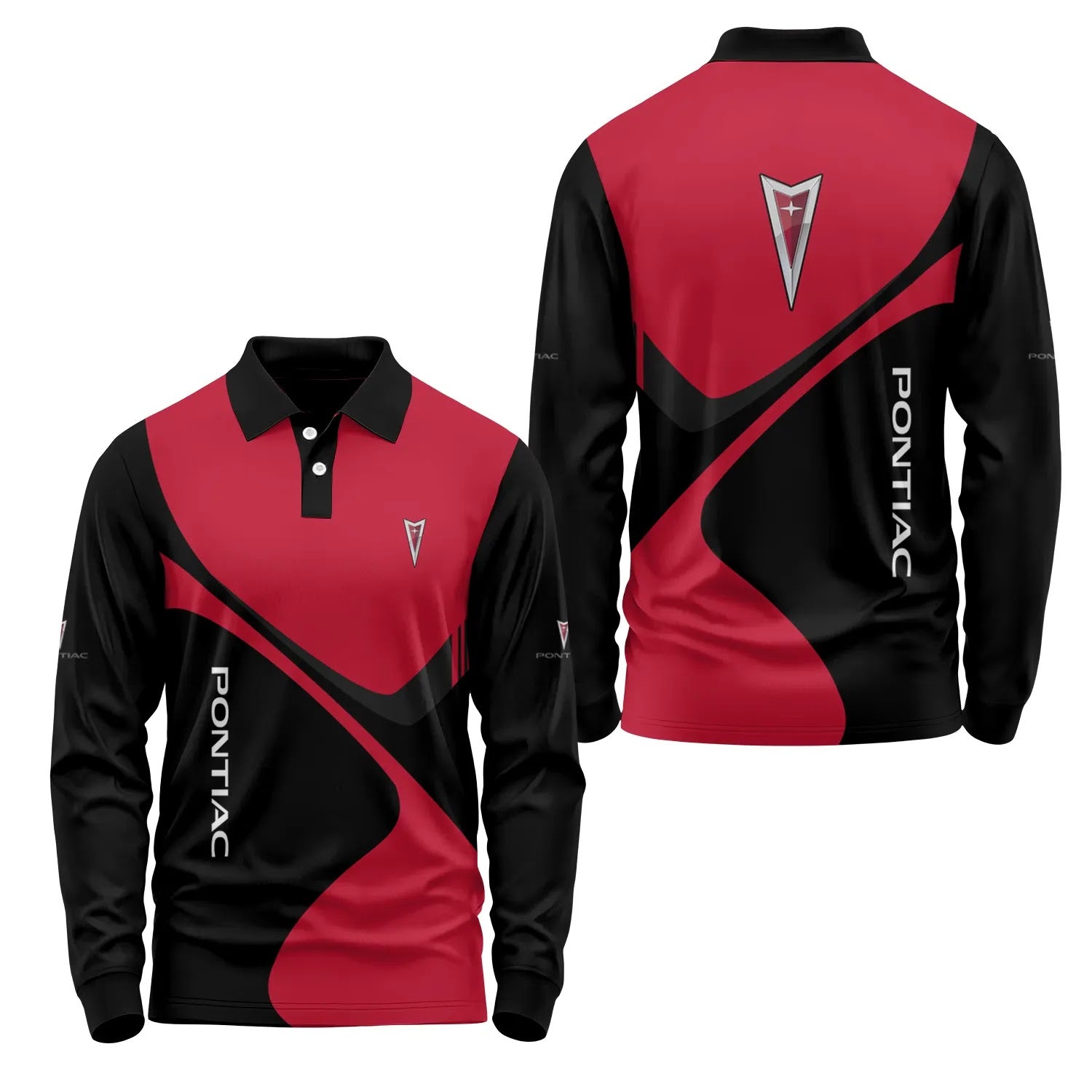 Pontiac Long Sleeve Polo SC058