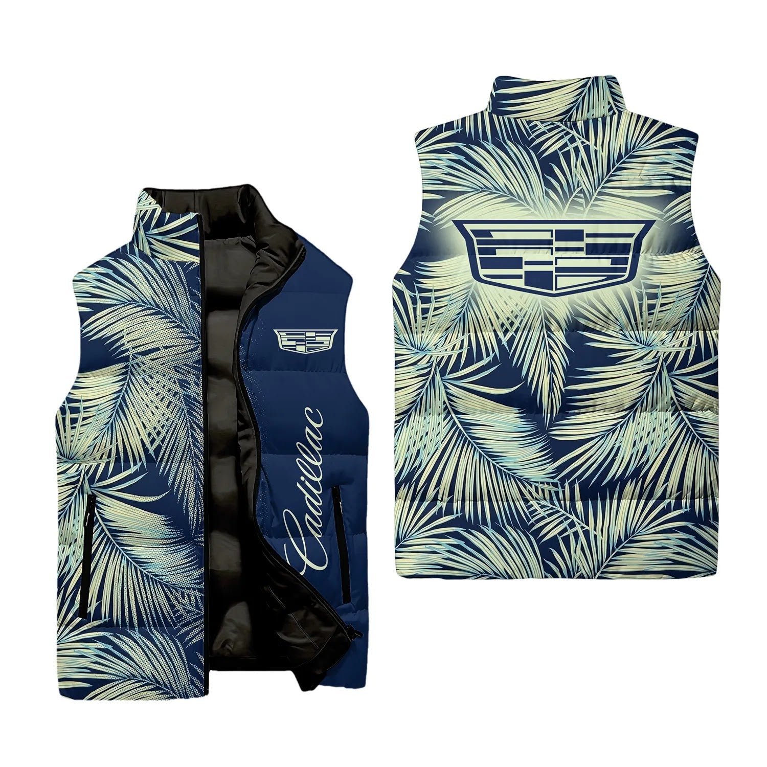 Cadillac Sleeveless Puffer Jacket SHW003
