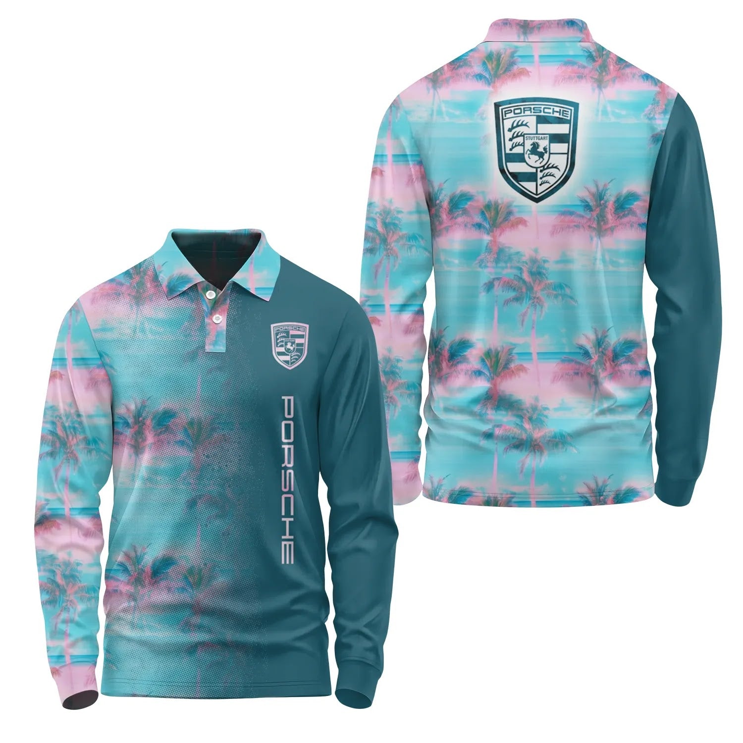 Porsche Long Sleeve Polo SHW058