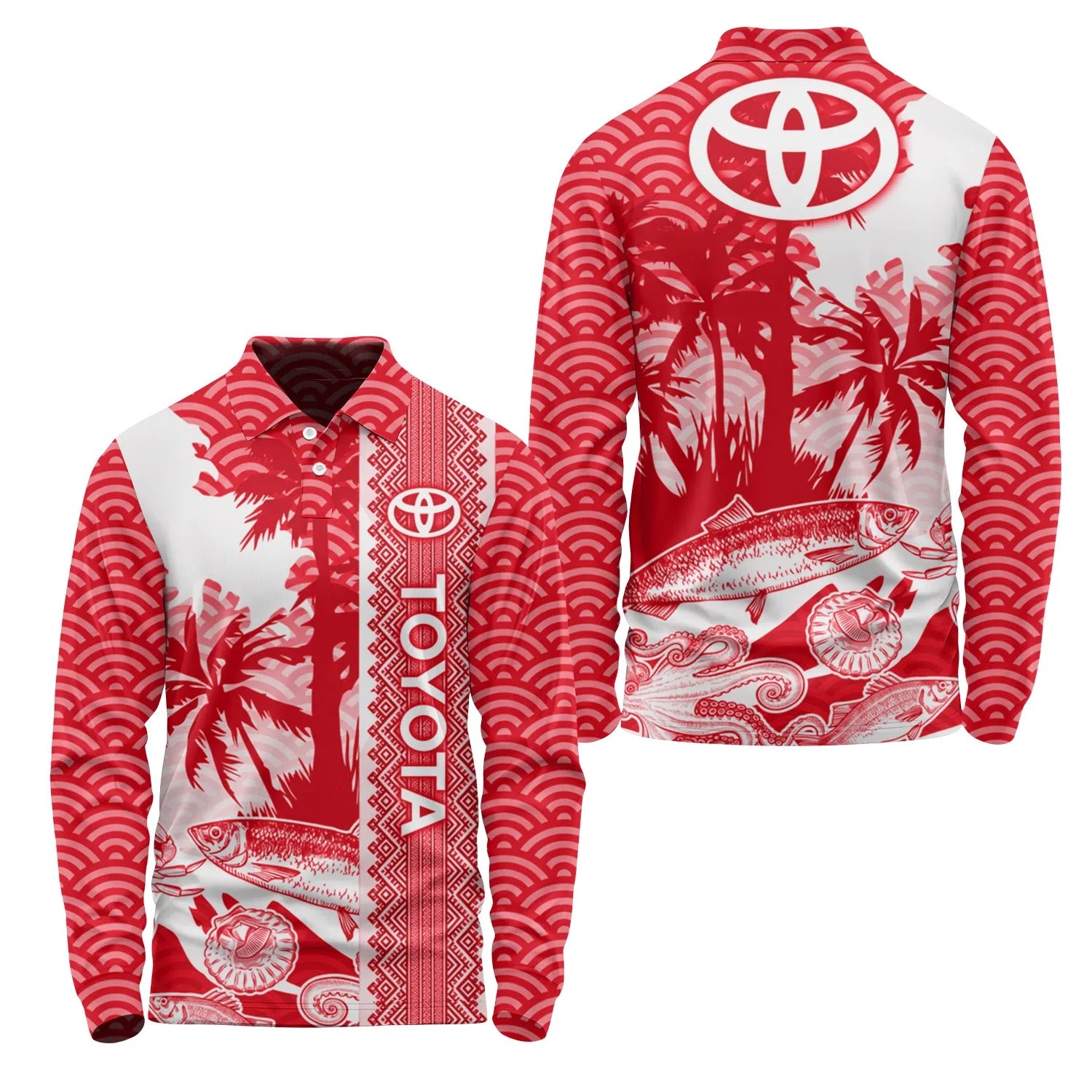 Toyota Long Sleeve Polo SHW038